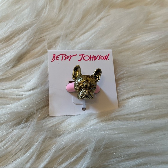 Betsey Johnson Frenchie Adjustable Ring - NWT - Picture 4 of 6